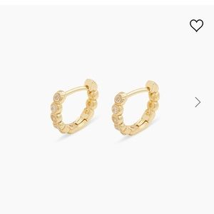 NWOT Gorjana Madison Shimmer Huggies